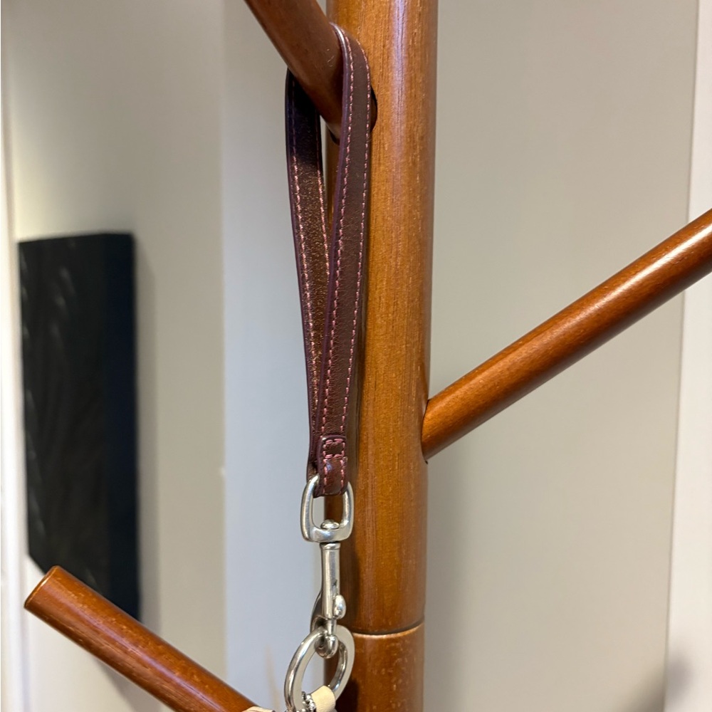 Coach Cream Leather Wristlet - Picture 8 of 9